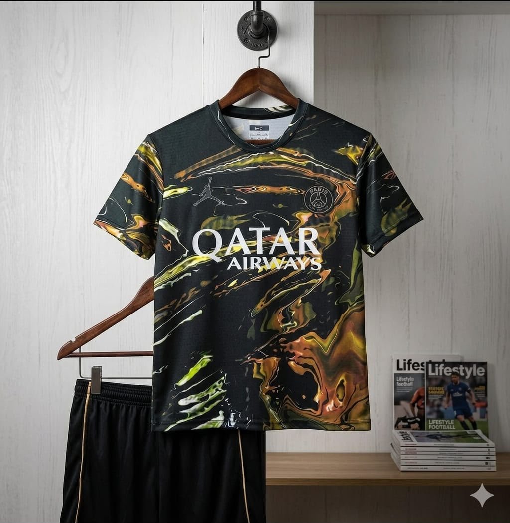 (اسود) Paris T-shirt