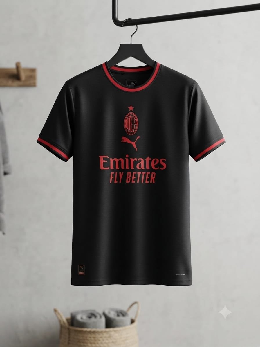 (اسود) AC Milan shirt